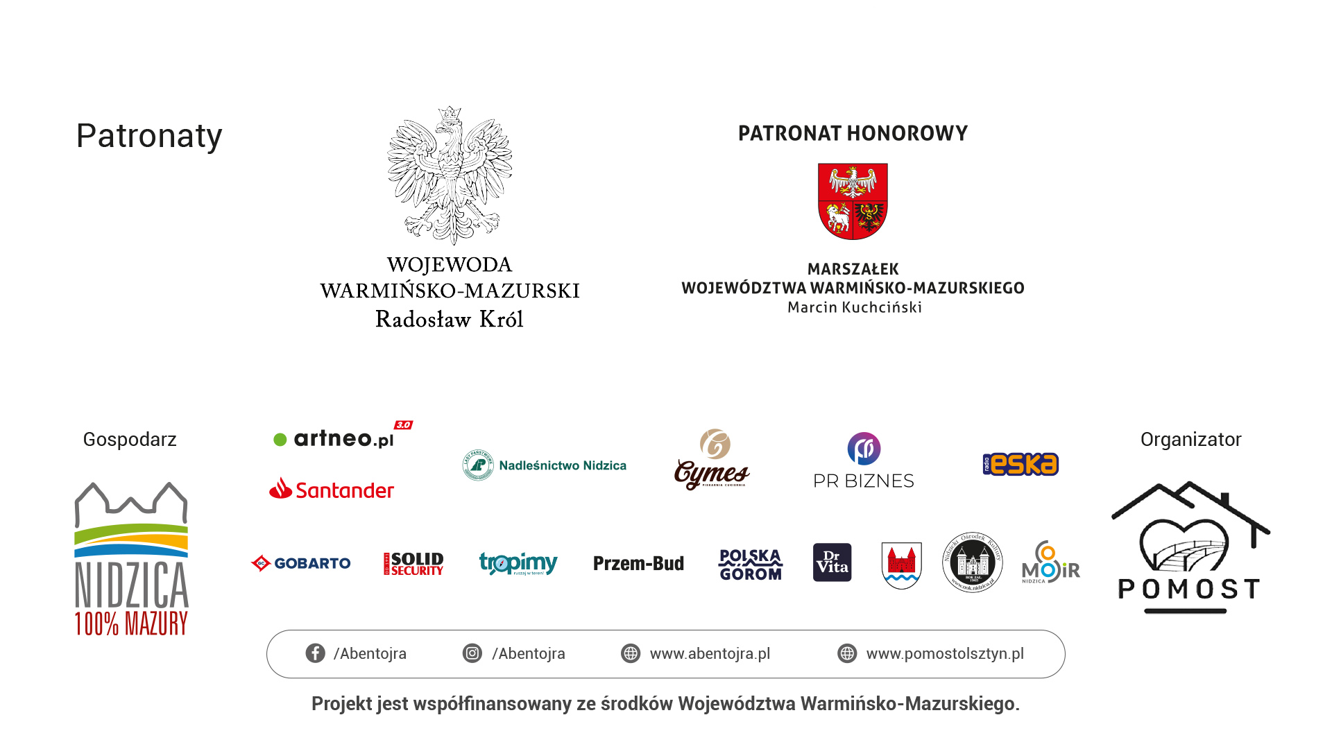 Loga patronatów wydarzenia
